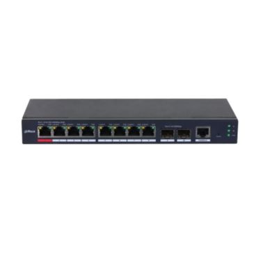Dahua DH-S4210-8GT-110 Switch gigabit de sobremesa y mural, 10 puertos, 8 puertos PoE++ (capacidad 110W)