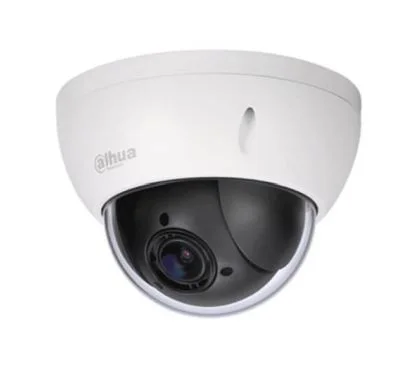 Dahua DH-SD22204DB-GNY - Cámara IP Formato Domo PTZ, Resistente a Intemperie, Resolución 2MP 25/30fps (1920x1080px), Zoom Motorizado x4 (2,8-12mm), Visión Nocturna Starlight, Alimentación PoE y por Fuente (no incl.), MicroSD