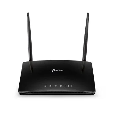 TP-Link Archer MR402 AC1200 Wireless Dual Band 4G LTE Router Build-In 150Mbps 4G LTE Modem SPEED: 867 Mbps at 5 GHz + 300 Mbps at 2.4 GHz, 4G Cat4 150/50 Mbps SPEC: 2× Antennas, 3× Fast Ethernet LAN Ports, 1× Fast Ethernet WAN/LAN