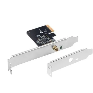 TP-Link Archer T2E AC600 Dual Band Wi-Fi PCI Express Adapter SPEED: 433 Mbps at 5 GHz + 200 Mbps at 2.4 GHz SPEC: 1× High Gain External Antennas