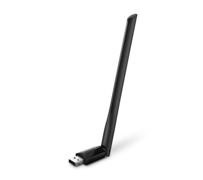 TP-Link Archer T2U Plus Adaptador USB Doble Banda Wi-Fi de alta ganancia AC600, 433Mbps a 5GHz + 200Mbps a 2.4GHz, USB 2.0, 1 an