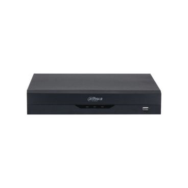 Dahua DH-XVR5104H-4KL-I3-1×1T/SSD XVR 5 en 1 Dahua de 4 canales. Formatos AI/H265+/H265. 4 canales BNC HD + 4 canales IP. Grabación 8MP@7ips. Ancho de banda entrante de 64 Mbps. Salidas HDMI
