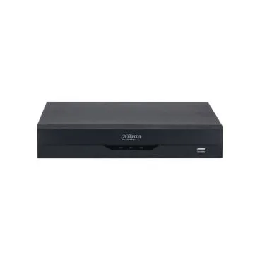 Dahua DH-XVR5104H-4KL-I3-1×1T/SSD XVR 5 en 1 Dahua de 4 canales. Formatos AI/H265+/H265. 4 canales BNC HD + 4 canales IP. Grabación 8MP@7ips. Ancho de banda entrante de 64 Mbps. Salidas HDMI 4K y VGA