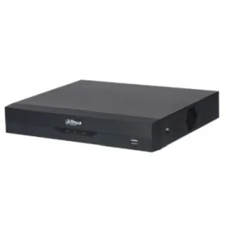 Dahua DH-XVR5104HS-I3-1×1T/SSD XVR 5 en 1 Dahua de 4 canales. Formatos AI/Smart H.265+. 4 canales BNC HD + 2 canales IP. Grabación 5MP 6ips. Ancho de banda de 32 Mbps. Salidas HDMI (1080P) y