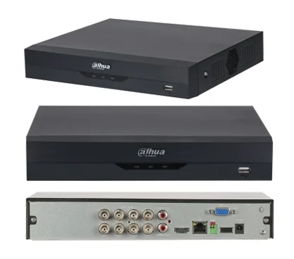 Dahua DH-XVR5108HS-4KL-I3(V2.0) - Grabador Híbrido Analógico-IP de Sobremesa, 8 canales BNC 1080P + 8 IP hasta 5MP, Capacidad para 1 HDD hasta 16 Tb (no incl.), Compresión H.265+/H.264+, Ancho de Banda 128 Mbps