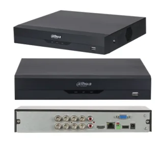 Dahua DH-XVR5108HS-4KL-I3(V2.0) - Grabador Híbrido Analógico-IP de Sobremesa, 8 canales BNC 1080P + 8 IP hasta 5MP, Capacidad para 1 HDD hasta 16 Tb (no incl.), Compresión H.265+/H.264+, Anc