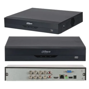 Dahua DH-XVR5108HS-4KL-I3/T - Grabador Híbrido Analógico-IP de Sobremesa, 8 canales BNC 1080P + 8 IP hasta 5MP, Capacidad para 1 HDD hasta 16 Tb (no incl.), Compresión H.265+/H.264+, Ancho de Banda 128 Mbps