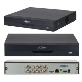 Dahua DH-XVR5108HS-4KL-I3/T - Grabador Híbrido Analógico-IP de Sobremesa, 8 canales BNC 1080P + 8 IP hasta 5MP, Capacidad para 1 HDD hasta 16 Tb (no incl.), Compresión H.265+/H.264+, Ancho d