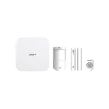 Dahua DHI-ART-ARC3800H-03-FW2(868) Kit de alarma AirShield 868Mhz: 1x Panel de control 4G LTE DHI-ARC3000H-FW2(868), 1x Mando DHI-ARA24-W2(868), 1x Detector PIR DHI-ARD1233-W2(868) y detector apertura DHI-ARD323-W2(868)