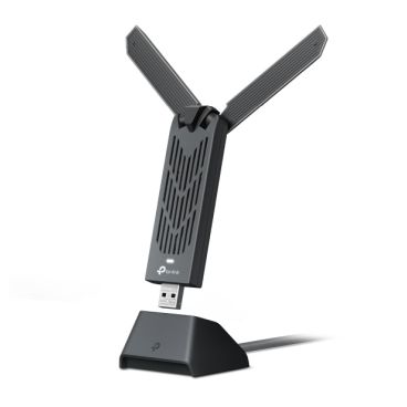 TP-Link Archer TBE400UH BE6500 - Adaptador Wireless USB Tribanda (2.4 GHz, 5 GHz y 6 GHz), WiFi 7, Base con Cable de Extensión 1,2 Metros, Antenas Fijas
