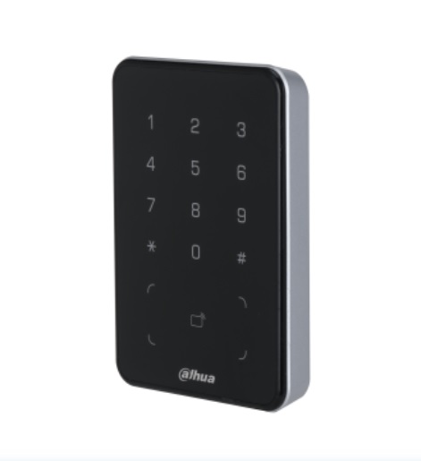 Dahua DHI-ASR2101A-ME Lector Dahua para tarjetas ID y Mifare, teclado resistente al agua, comunicación RS-485 y Wiegand