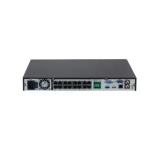 Dahua DHI-NVR4216-16P-4KS3 - Grabador IP de Sobremesa, 16 Canales PoE hasta 12MP, Capacidad para 2 HDD de 20TB (no incl.), Compresión Smart H.265+/Smart H.264+, Ancho de Banda 160/80Mbps de