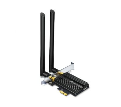 TP-Link Archer TX50E Adaptador PCIe AX3000 Wi-Fi 6 Bluetooth 5.0 Velocidad: 2402 Mbps en 5 GHz + 574 Mbps en 2.4 GHz Especificac