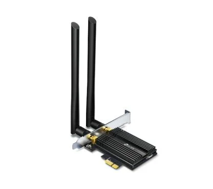 TP-Link Archer TX50E Adaptador PCIe AX3000 Wi-Fi 6 Bluetooth 5.0 Velocidad: 2402 Mbps en 5 GHz + 574 Mbps en 2.4 GHz Especificac