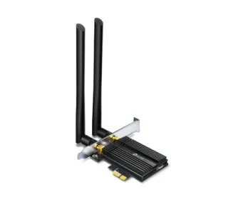 TP-Link Archer TX50E Adaptador PCIe AX3000 Wi-Fi 6 Bluetooth 5.0 Velocidad: 2402 Mbps en 5 GHz + 574 Mbps en 2.4 GHz Especificac