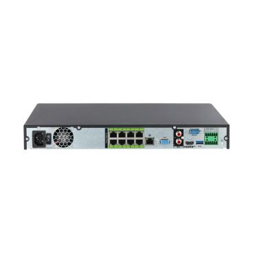 Dahua DHI-NVR5208-8P-EI2 - Grabador IP de Sobremesa, 8 Canales PoE hasta 32MP, Capacidad para 2 HDD de 20TB (no incl.), Compresión H.265+/H.264+, Ancho de Banda 448/448Mbps de Entrada/Salida, Budget 130W