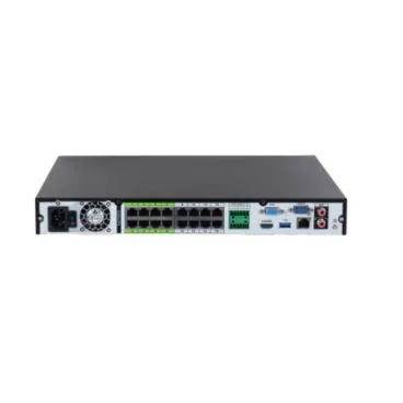 Dahua DHI-NVR5232-16P-EI - Grabador IP de Sobremesa, 64 Canales: 16 PoE hasta 32MP, Capacidad para 2 HDD de 20TB (no incl.), Compresión H.265+/H.264+, Ancho de Banda 384/384Mbps de Entrada/Salida, PoE Budget 130W