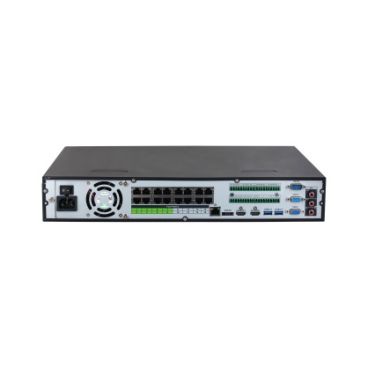 Dahua DHI-NVR5416-16P-EI - Grabador IP de Sobremesa, 16 Canales PoE hasta 32MP, Capacidad para 4 HDD de 20TB (no incl.), Compresión H.265+/H.264+, Ancho de Banda 384/384Mbps de Entrada/Salida, PoE Budget 150W