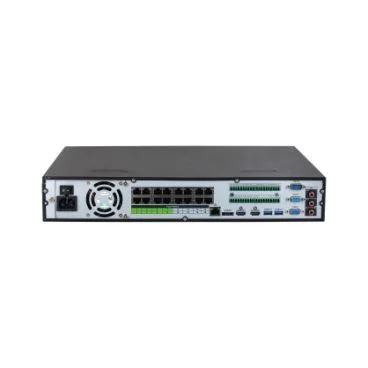 Dahua DHI-NVR5416-16P-EI - Grabador IP de Sobremesa, 16 Canales PoE hasta 32MP, Capacidad para 4 HDD de 20TB (no incl.), Compresión H.265+/H.264+, Ancho de Banda 384/384Mbps de Entrada/Salida, PoE Budget 150W