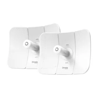 TP-Link Beam Bridge 5 UR KIT 5GHz Ultra-Range Wireless Bridge PORT: 1× Gigabit RJ45 Port SPEED: 867 Mbps at 5 GHz FEATURE:24V Passive PoE/ 802.3af POE,Wireless Bridge,23 dBi Dish Antenna, Up