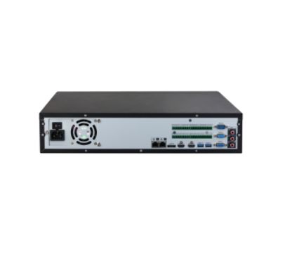 Dahua DHI-NVR5864-EI - Grabador IP de Sobremesa, 64 Canales hasta 32MP, Capacidad para 8 HDD de 16TB (no incl.), Compresión H.265+/H.264+, Ancho de Banda 384/384Mbps de Entrada/Salida
