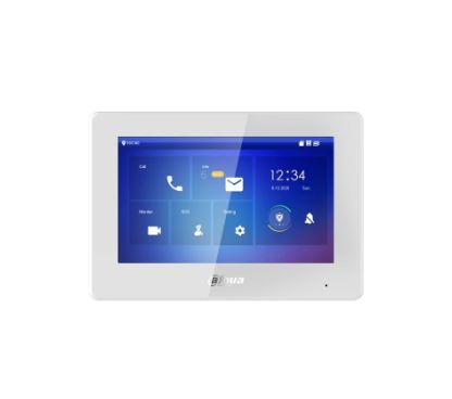 Dahua DHI-VTH5422HW-W 7" TFT capacitive touch screen, 1024 × 600. 6-channel alarm input and 1-channel alarm output. Wi-Fi. Supports the outdoor station and IPC monitor. H.265 and H.264 video decoding