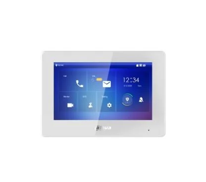 Dahua DHI-VTH5422HW-W 7" TFT capacitive touch screen, 1024 × 600. 6-channel alarm input and 1-channel alarm output. Wi-Fi. Supports the outdoor station and IPC monitor. H.265 and H.264 video decoding