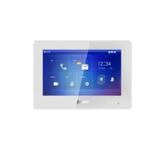 Dahua DHI-VTH5422HW-W 7" TFT capacitive touch screen, 1024 × 600. 6-channel alarm input and 1-channel alarm output. Wi-Fi. Supports the outdoor station and IPC monitor. H.265 and H.264 video