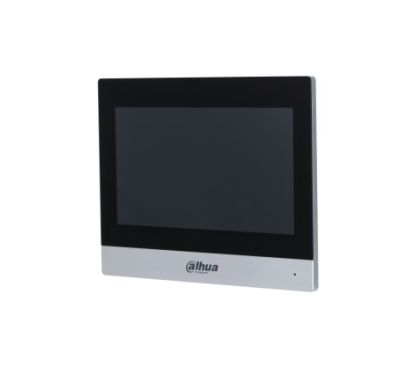 Dahua DHI-VTH8622KMS-W Elegant alluminum alloy design. Built-in Linux OS. 7" capacitive touch screen, 1024 × 600. Displays the camera's image when it receives a call from the door station. 6-channel w