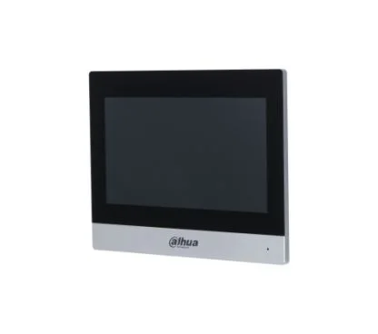 Dahua DHI-VTH8622KMS-W Elegant alluminum alloy design. Built-in Linux OS. 7" capacitive touch screen, 1024 × 600. Displays the camera's image when it receives a call from the door station. 6-channel w