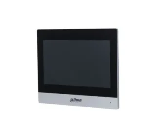 Dahua DHI-VTH8622KMS-W Elegant alluminum alloy design. Built-in Linux OS. 7" capacitive touch screen, 1024 × 600. Displays the camera's image when it receives a call from the door station. 6