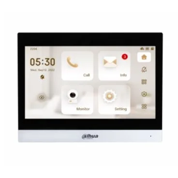 Dahua DHI-VTH8642KMS-W 2-wire IP & Wi-Fi Indoor Monitor. Elegant alluminum alloy design