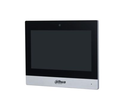 Dahua DHI-VTH8A21KMS-CW Elegant all-screen design. 7" capacitive touchscreen, 1024 × 600. Built-in Android OS and flat UI design. Used with the door station, master station and platform to form an int