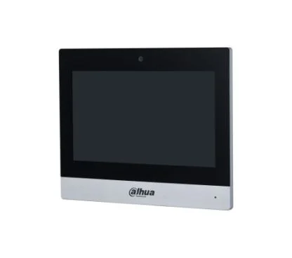 Dahua DHI-VTH8A21KMS-CW Elegant all-screen design. 7" capacitive touchscreen, 1024 × 600. Built-in Android OS and flat UI design. Used with the door station, master station and platform to form an int