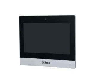 Dahua DHI-VTH8A21KMS-CW Elegant all-screen design. 7" capacitive touchscreen, 1024 × 600. Built-in Android OS and flat UI design. Used with the door station, master station and platform to f