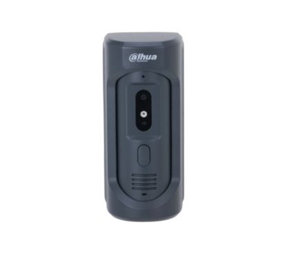 Dahua DHI-VTO2101E-P-S2 HD CMOS camera. Zinc alloy panel, IP65 and IK10 rated. ICR night vision and voice prompt. Video and audio messaging. TCP/IP, and SIP. Surface mounted.