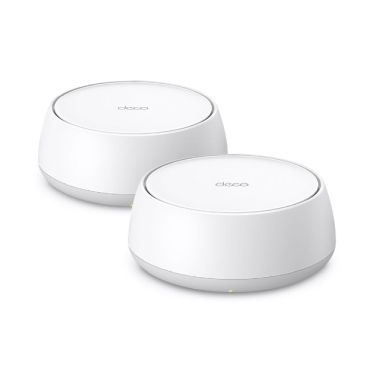 TP-Link Deco BE22(2-pack) BE3600 Whole Home Mesh WiFi 7 System - 3.6 Gbps Dual-Band WiFi - 2882 Mbps (5 GHz) + 688 Mbps (2.4 GHz). - Gigabit Wired Connections - 2× 1.0 Gbps ports ensure max