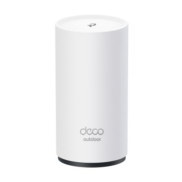 TP-Link Deco BE25-Outdoor(1-pack) BE3600 Outdoor/Indoor Mesh Wi-Fi 7 Unit SPEED: 688 Mbps at 2.4 GHz + 2882 Mbps at 5 GHz SPEC: Internal Antennas, 2× 2.5 Gigabit Ports (WAN/LAN auto-sensing)