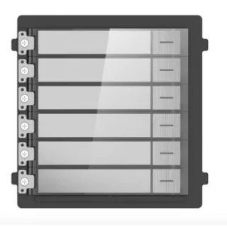 Dahua DS-KD-KK/S Estación modular para videoportero con etiquetas y cubiertas para 4 botones, versión de acero inoxidable