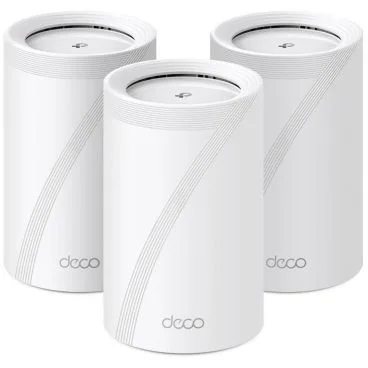TP-Link Deco BE65(3-pack) BE9300 Whole Home Mesh Wi-Fi 7 System(Tri-Band) SPEED: 688 Mbps at 2.4 GHz + 2882 Mbps at 5 GHz + 5765 Mbps at 6 GHz SPEC: Internal Antennas, 4 × 2.5 Gigabit Ports (WAN/LAN auto-sensing), 1× USB 3.0 Port,