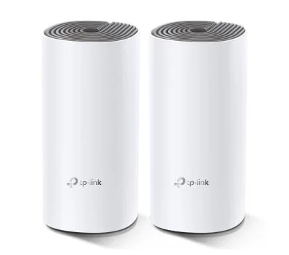 TP-Link Deco E4(2-Pack) Sistema Wi-Fi Mesh para toda la Casa AC1200, CPU Qualcomm, 867Mbps a 5GHz + 300Mbps a 2.4GHz, 2 puertos