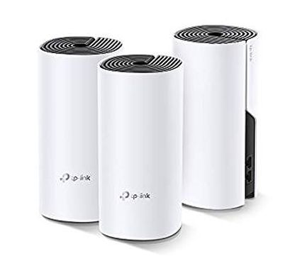 TP-Link Deco E4(3-Pack) AC1200 Sistema Mesh para toda la casa, CPU Qualcomm, 867Mbps a 5GHz+300Mbps a 2.4GHz, 2 Puertos 10/100Mb