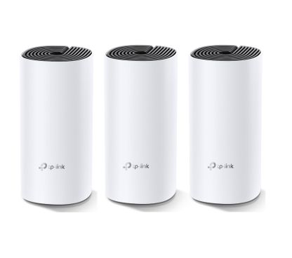 TP-Link Deco M4(3-Pack) AC1200 Sistema Wi-Fi Mesh en todo el hogar, Qualcomm CPU, 867Mbps en 5 GHz + 300 Mbps en 2,4 GHz, 2 puer