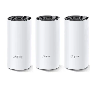 TP-Link Deco M4(3-Pack) AC1200 Sistema Wi-Fi Mesh en todo el hogar, Qualcomm CPU, 867Mbps en 5 GHz + 300 Mbps en 2,4 GHz, 2 puer