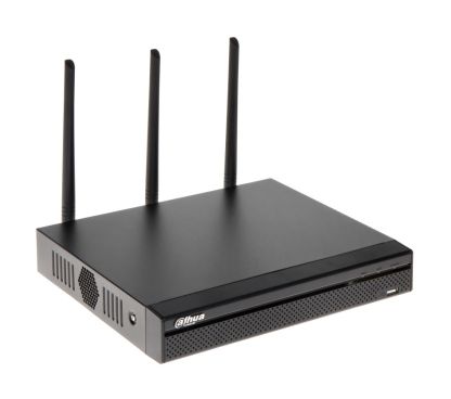 Dahua NVR4104HS-W-S2 Grabador de red Smart 4E Dahua, 5M, 80Mbps, salidas de video HDMI / VGA, Wifi, audio (1E / 1S). Admite 1 HD