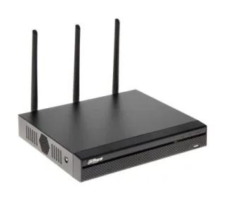 Dahua NVR4104HS-W-S2 Grabador de red Smart 4E Dahua, 5M, 80Mbps, salidas de video HDMI / VGA, Wifi, audio (1E / 1S). Admite 1 HD