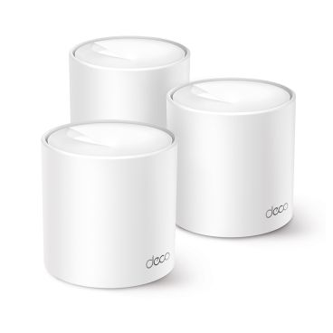 TP-Link Deco PX10(3-pack) AX1500 + AV1000 Whole Home Powerline Mesh Wi-Fi 6 System SPEED: 300 Mbps at 2.4 GHz + 1201 Mbps at 5 GHz + 1000 Mbps Powerline SPEC: Internal Antennas, 3× Gigabit P