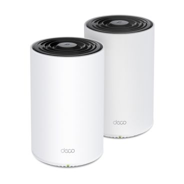 TP-Link Deco PX50(2-pack) Sistema Wi-Fi 6 Mesh AX3000 + G1500 con Powerline para toda la casa VELOCIDAD: 574 Mbps a 2,4 GHz + 2402 Mbps a 5 GHz + 1428 Mbps Powerline ESPECIFICACIONES: 2× Ant