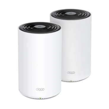 TP-Link Deco PX50(2-pack) Sistema Wi-Fi 6 Mesh AX3000 + G1500 con Powerline para toda la casa VELOCIDAD: 574 Mbps a 2,4 GHz + 2402 Mbps a 5 GHz + 1428 Mbps Powerline ESPECIFICACIONES: 2× Antenas Inter