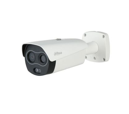Dahua TPC-BF3221P-TB7F8HTM Cámara térmica dual, óptica 7mm, resolución 256x192 píxeles. Cámara visible 1080p, óptica 8mm.